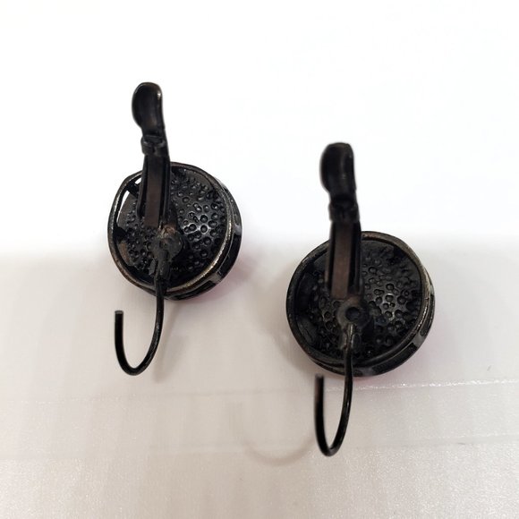 Rose Pink Drop Dangle Earrings - Picture 5 of 6